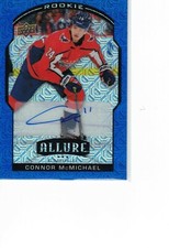 2020-21 Upper Deck Allure Blue Line Auto Connor McMichael 2/35!