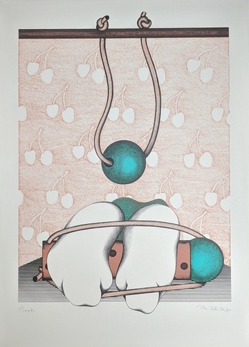 Margarethe Keith, Green Ball, Lithograph, Signed, 1971