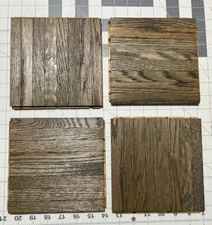 PARQUET FLOOR: 20 pcs 6 1/2"x6 1/2"x5/16" WINDSOR Oak Tiles: 20 pcs VINTAGE! NOS