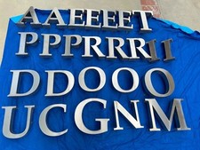 Stainless steel decorative letters