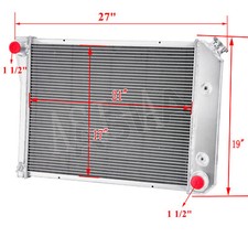 3 Row Aluminum Radiator Fit 1968-1974 72 Chevy Nova1975-1987 El Camino V6