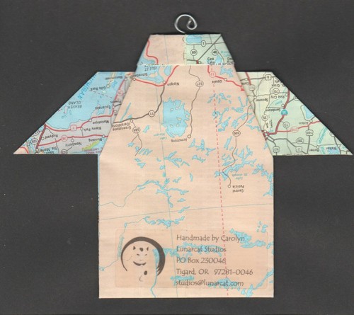 Origami Map Shirt Madison, Rockford, Peoria, Davenport, Green Bay, Dubuque - Picture 2 of 2