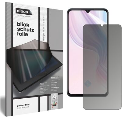 Schutzfolie für Vivo Y9s mit Sichtschutz Blickschutz Folie