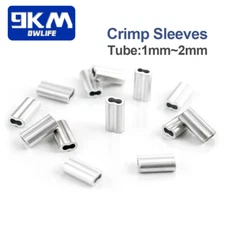 Double Aluminium Tube Crimp Fishing Split Ring Snap Connector Fishing Crimp Tool