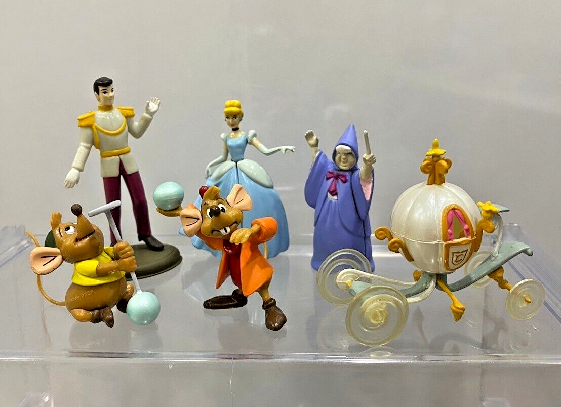 Disney TOMY Japan Choco Egg Cinderella Jaq Gus Pumpkin Full Set