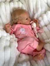 Lifelike Reborn Baby Dolls 18in Cloth Body Vinyl Limbs Handmade Real Life Infant
