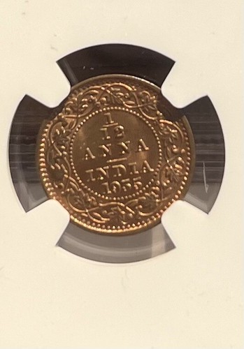 1935C British India 1/12 Anna NGC MS 65 RB - Picture 4 of 4