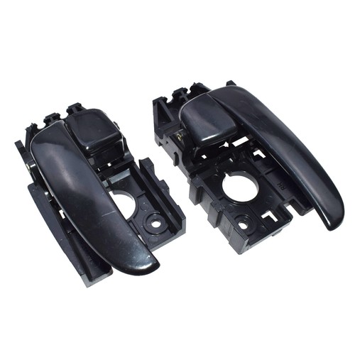 Pair Black Inside Door Handles LH & RH For 2001-2006 Hyundai Elantra - Picture 3 of 11