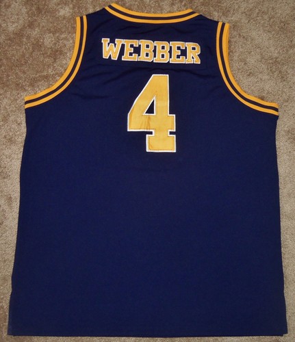 VTG AUTHENTIC CHRIS WEBBER MICHIGAN WOLVERINES 1992 TRUE SCHOOL RETRO JERSEY 54 - Picture 3 of 4