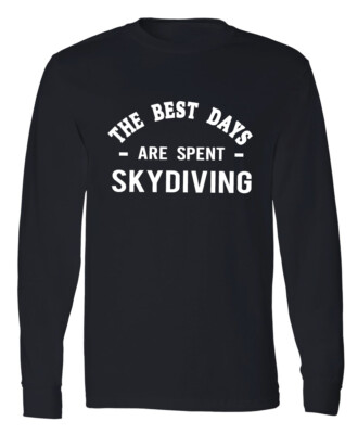 Skydiving Long Sleeve T-Shirt Sky Jumping Skydiver Parachuting Adventures Tee
