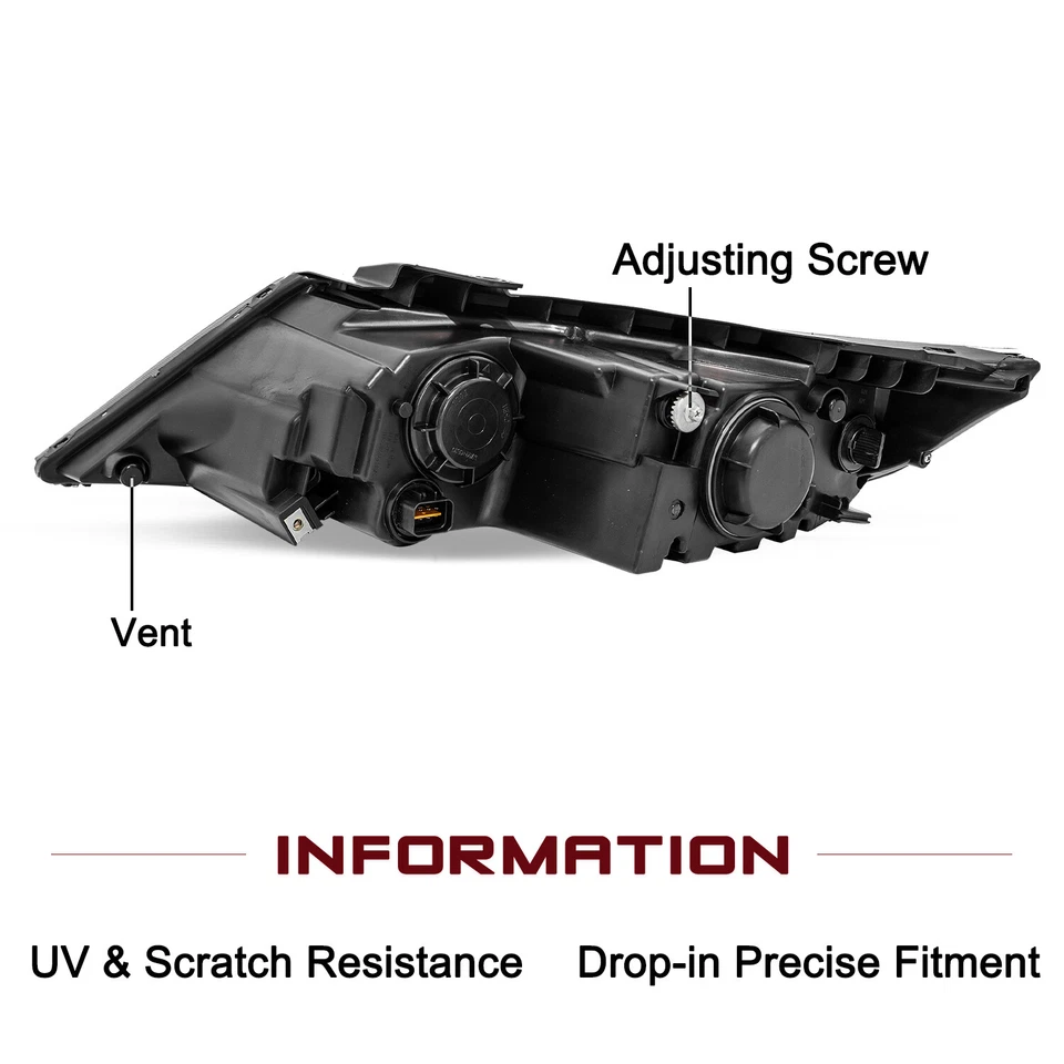 Faro halógeno negro ámbar pasajero derecho Kia Sorento 2011 2012 2013 Foto 3 de 4