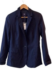Gap Women's Size 4 Dark Blue One Button Blazer Jacket - New