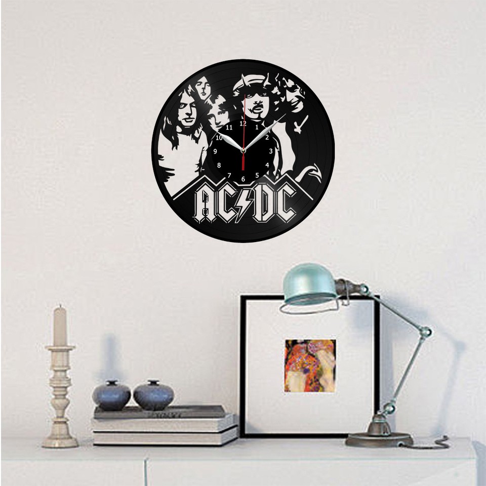 AC/DC Vinyl Record Wall Clock Home Decor Fan Art Decor Original Gift ...