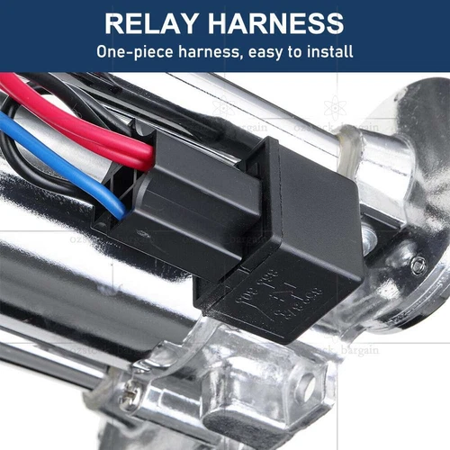 600DB 12V Car Air Horn Kit Loud Speaker Dual Trumpet Compressor Truck Vehicle Oz - Picture 8 of 12