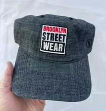 Vintage Brooklyn Street Wear New York Retro Vision Logo Skate Snapback Hat Cap