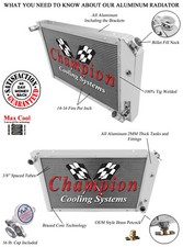 Sr Champion 3 Row Radiator For 1977 - 1982 Chevrolet Corvette V8 Engine Cc718 Sr Champion 3 Row Radiator For 1977 - 1982 Chevrolet Corvette V8 Engine Cc718