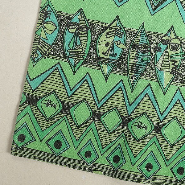 Old Stussy Tomtom T-shirt Large All-Over Print Size L NOS