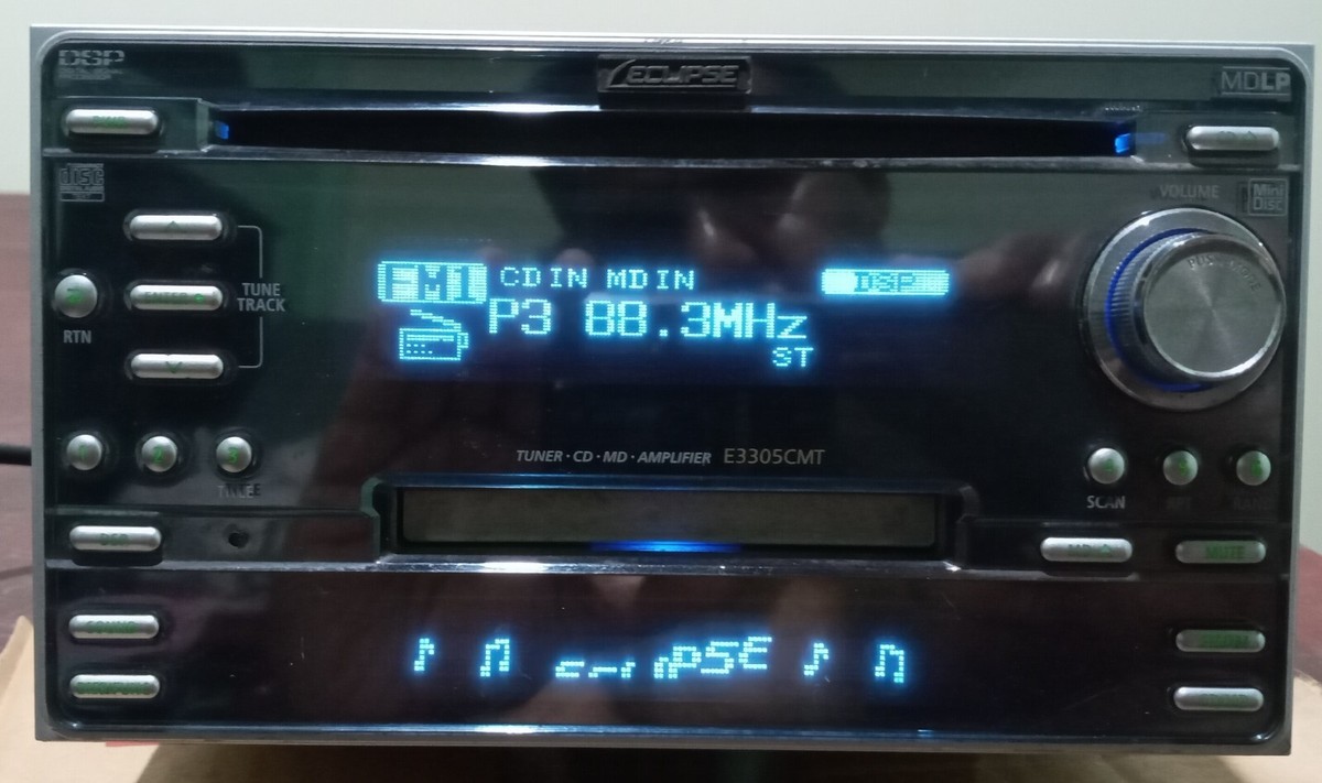 Eclipse E3305CMT CD MD Radio Tuner Receiver classic old school