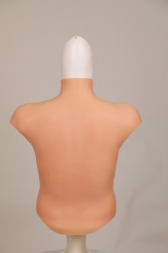 Silicone Muscle Chest Realistic BodySuit Male Fake Breast Plate Costume Cosplay - Picture 7 of 15