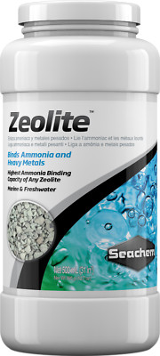 SEACHEM ZEOLITE  500 mL Bind Ammonia Heavy Metals