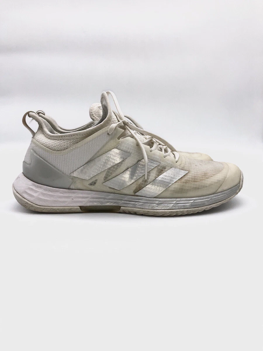 adidas gazelle silver green womens adidas Women's Adizero Ubersonic 5 Tennis Shoes, White/Ash Peacoat/Lucid Pink, Size 8.5