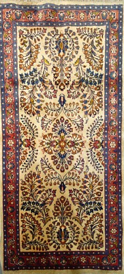 Contemporary Hand-Knotted Wool Rug (4'3'' x 2'3'')   Modern Meets Tradition