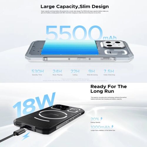 DOOGEE Blade GT Ultra-thin LED light Effect 5G Rugged Smartphone 32GB+256GB NFC - Picture 10 of 24