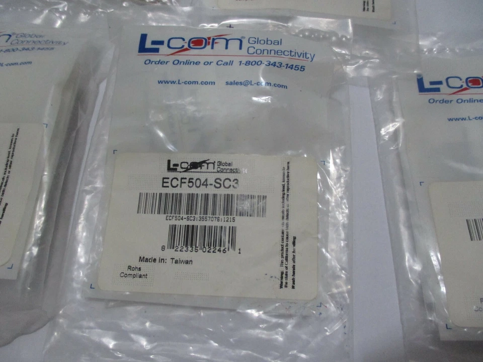 LOT OF 5 L-Com ECF504-SC3 RJ45 Panel-Mount Adapters - Image 2 of 4