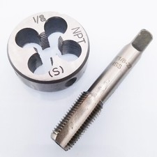 HSS 1/8-27 NPT Tap & 1/8-27 NPT Die Right Hand