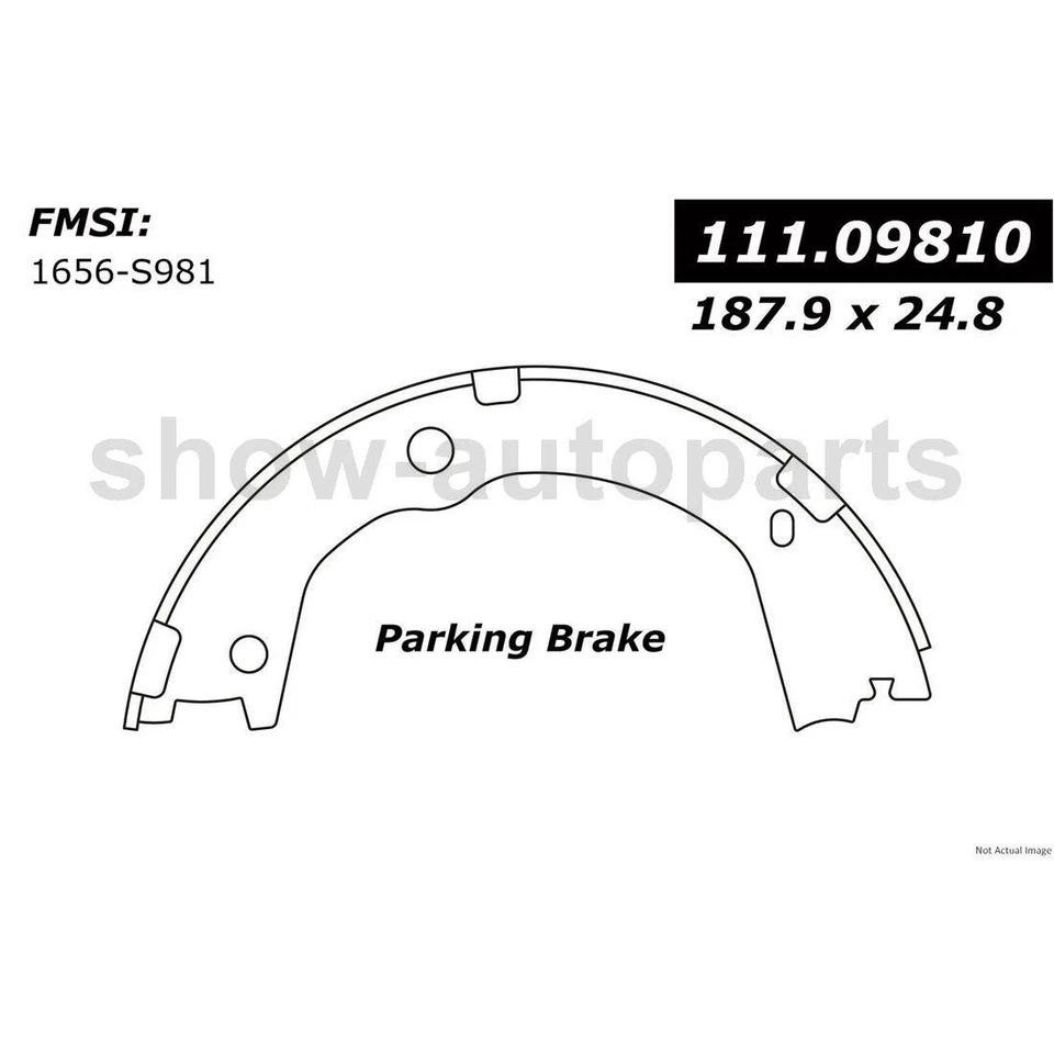 Centric Parts Rear 1Of Parking Brake Shoe For Santa Fe 2011-2013 Kia Sorento - Image 3 of 3