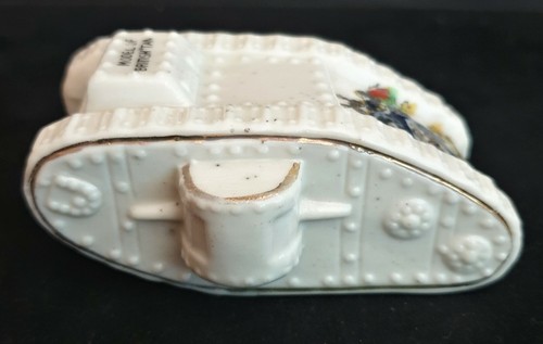 WW1 British Ceramic Crested China MK IV Tank by Willow Art with Brighton Crest - Picture 6 of 12