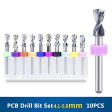 10pcs Carbide PCB Drill Bit Set 3.1 to 5.0 mm for Drilling Print Circuit Board