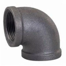 90° BLACK MALLEABLE IRON ELBOW, UL/FM Listed