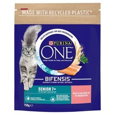 Purina One Senior 7+ Cat Salmon & Wholegrain 4 x 750g 13.50 per kilo
