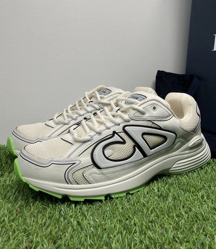 Taille 42 (9 US) Dior B30 Reflective CD30 « Vert crème » EXCELLENT ÉTAT !