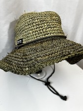 Panama Jack Natural Straw Grass Bucket Hat Wi...