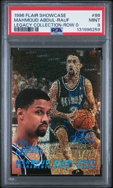 1996 FLAIR SC LEGACY COLL ROW 0 #86 MAHMOUD ABDUL-RAUF 71/150 PSA 9