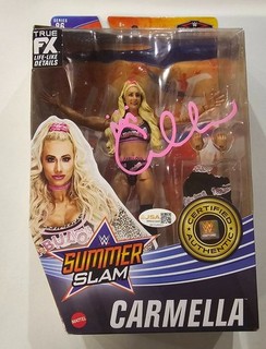 WWE NXT Carmella Signed Mattel Elite 86 Wrestling Figure Autograph JSA COA