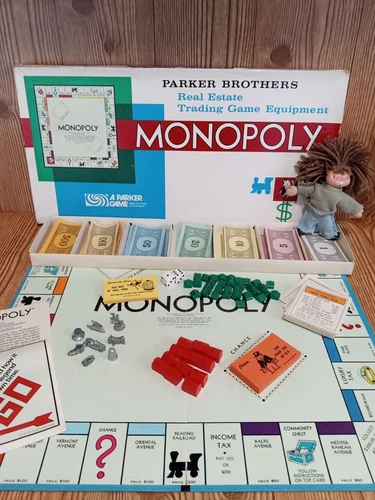 COMPLETE Vintage Monopoly Board Game 1973 Parker Brothers Real Estate Trading