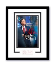 Stephen Colbert Autographed Signed 11x14 Framed Photo Late Show Comedy ACOA