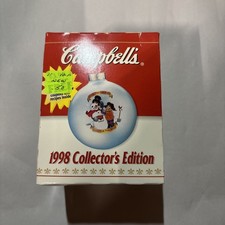 Vintage 1998 Campbell's Soup Collector's Edition Christmas Ornament Original Box