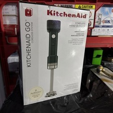 Neu KitchenAid Go kabelloser Stabmixer KHBRV71SE schattierte Handfläche variable Geschwindigkeit 