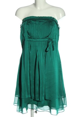 MARIE BLANC schulterfreies Kleid Damen Kleid Gr. DE 42 grün Elegant