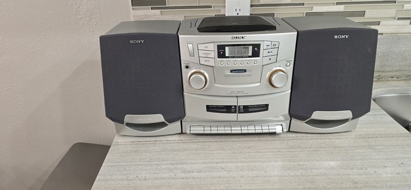 Vintage Sony CFD-ZW755 CD Radio Cassette Recorder Boombox Stereo Ghetto Blaster