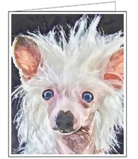 Chinese Crested Fine Art Notecards - Set of Six - 5 x 7 Inches