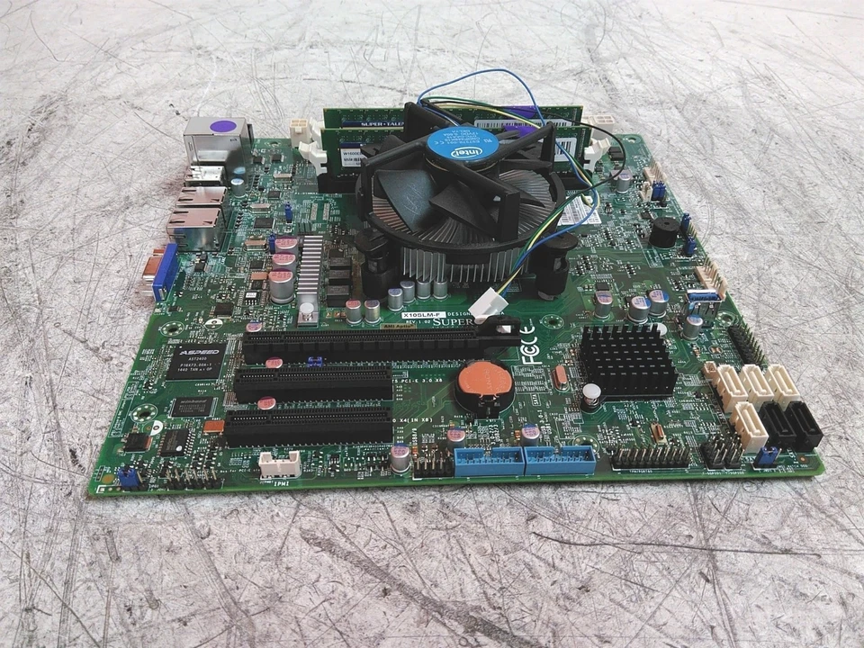 Supermicro X10SLM-F Micro-ATX Motherboard Intel Xeon E3-1231v3 3.4GHz 16GB - Image 4 of 4