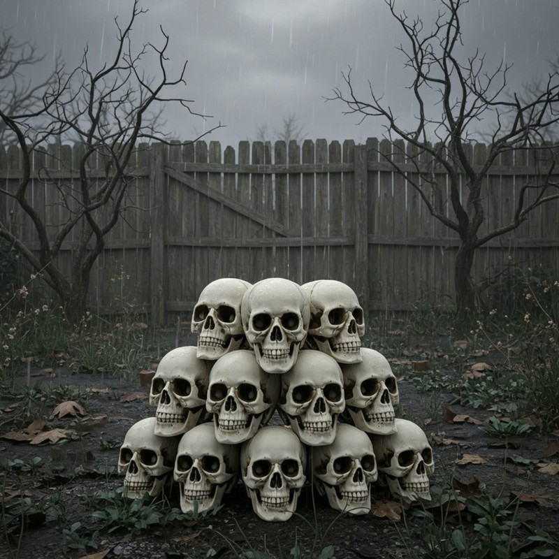 AplusChoice Halloween Human Skulls Life Size Skeleton Head Move Jaw 12 Pcs