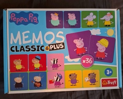 Trefl Memos Classic & Plus Peppa Pig, Memospiel, Kinderspiel, ab 3 Jahren, 02270