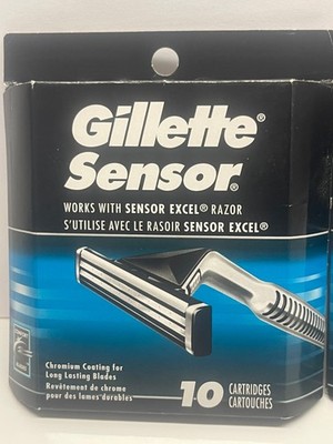 Gillette Sensor Razor Refill Cartridges 10 ct