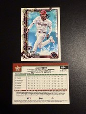 2025 Topps Holiday James Wood RC #H94 Cookie Back Variation + Base - Nationals